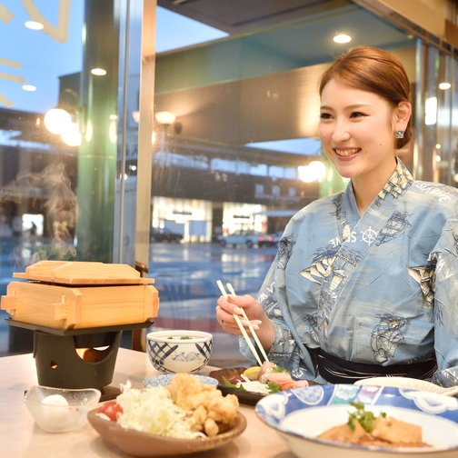 朝食、夕食がついた大安心のいたれりつくせりプラン　